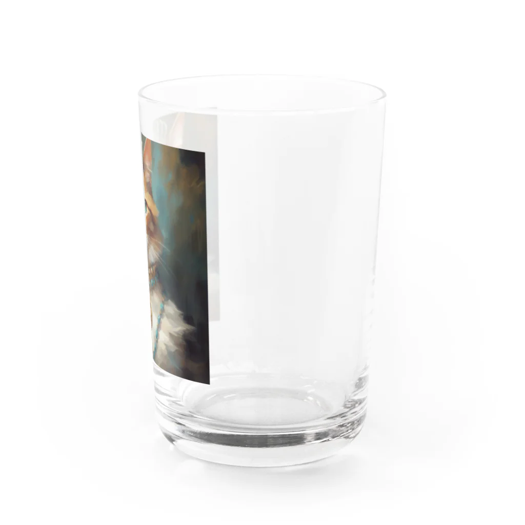 esmeralda64のパライバトルマリンの瞳の猫 Water Glass :right