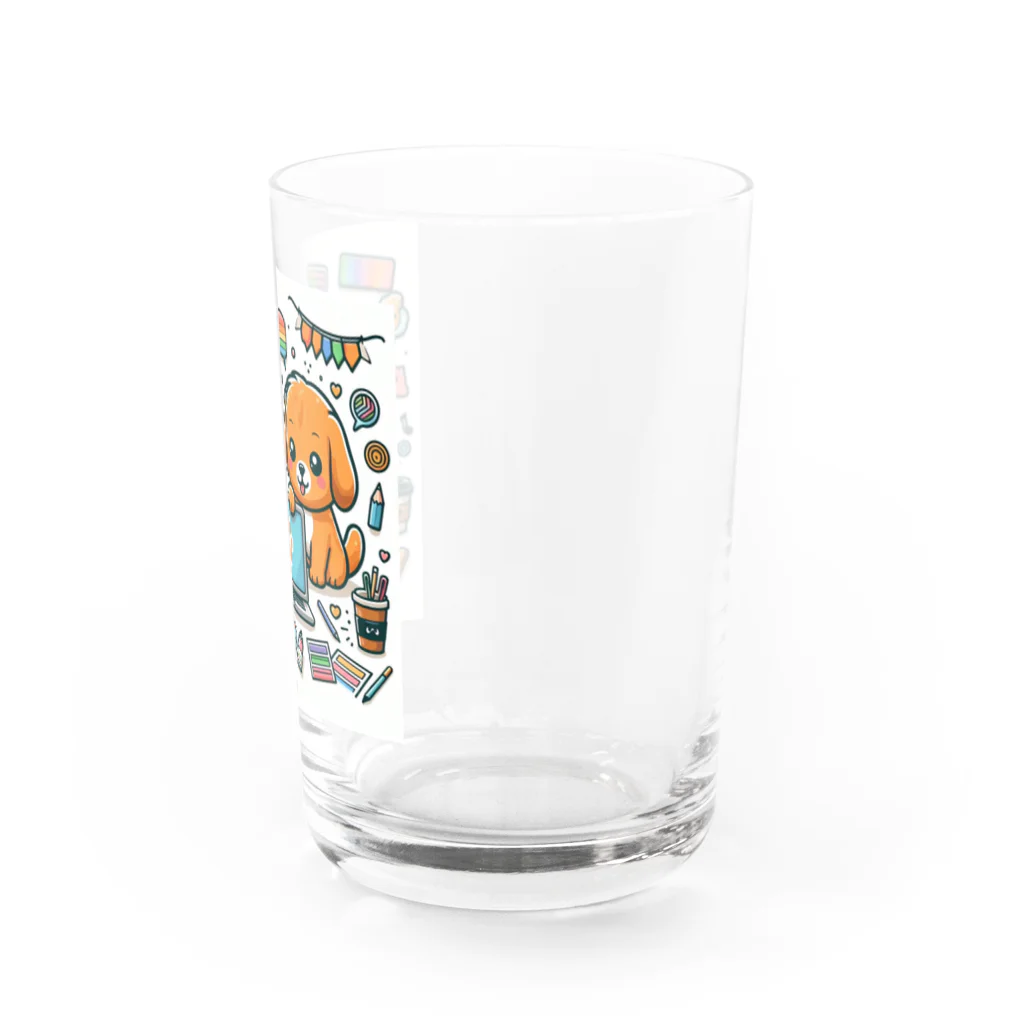 Iyashi_Nowの猫と犬のコラボ Water Glass :right