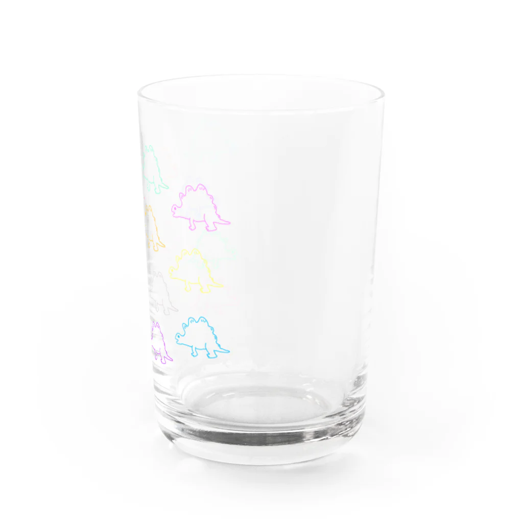 買い物屋さんの恐竜たち Water Glass :right