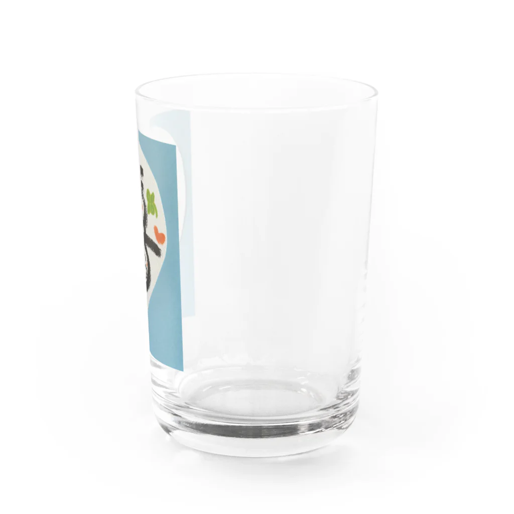 幸せ😃ショップ🍀の😃　ニコニコ　喜ぶ Water Glass :right