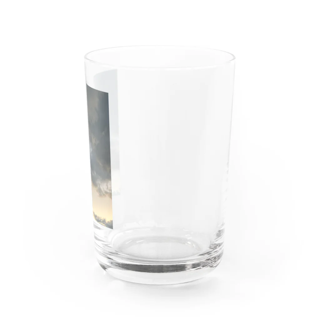 rilybiiの雲と朝焼け Water Glass :right