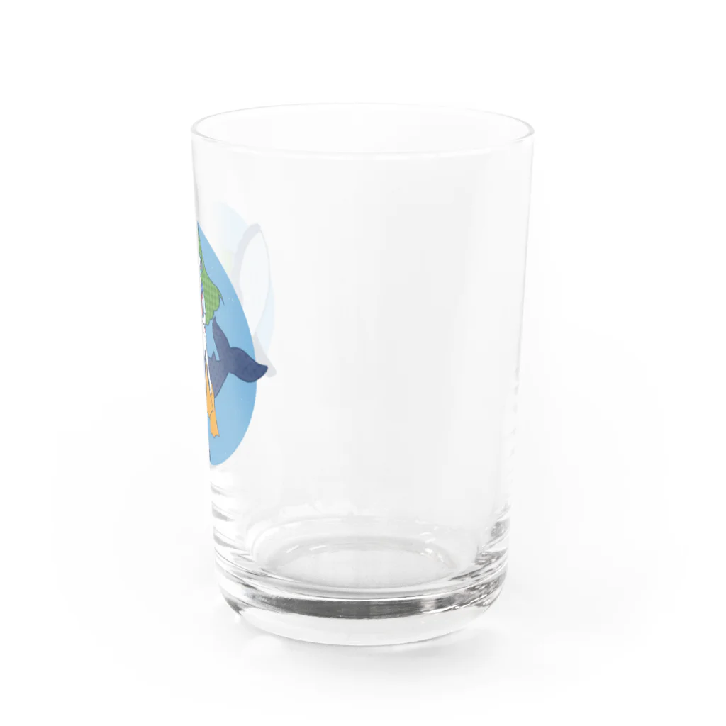 ゆっきーのクジラとおんなのこ Water Glass :right