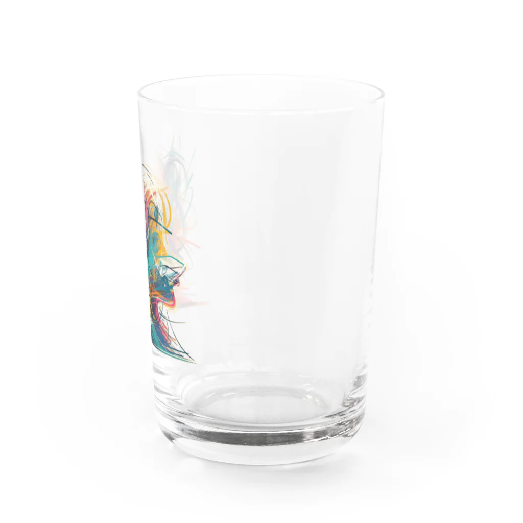 あんぽぴゅらーあーてぃすとのGirl Water Glass :right