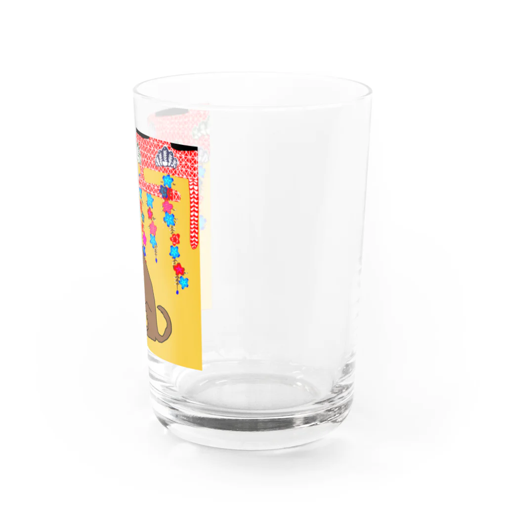 就労支援A型 ONE STEP | ワンステップの紅型シリーズ　琉球犬 Water Glass :right