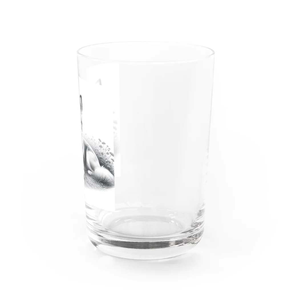 サボのドッグショップのチワポメ Water Glass :right