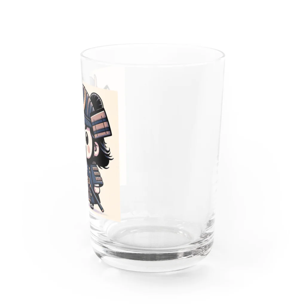 戦国時代マニアのデフォルメ小早川秀秋君 Water Glass :right