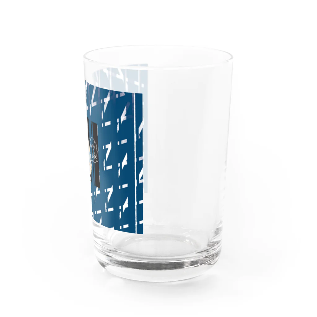 KUROのおみせのおしゃれな着せかえくま Water Glass :right