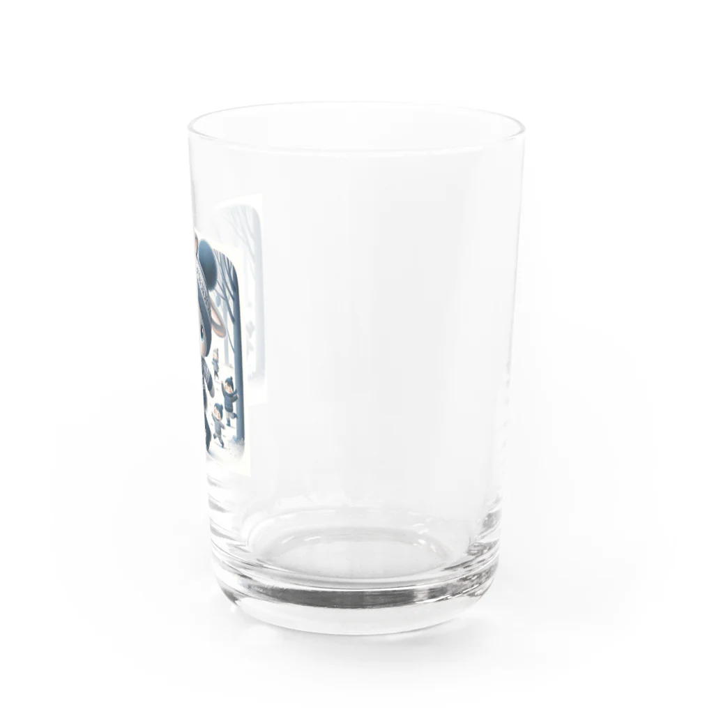 ナノ・ファンタジアの冬のうさぎくん Water Glass :right