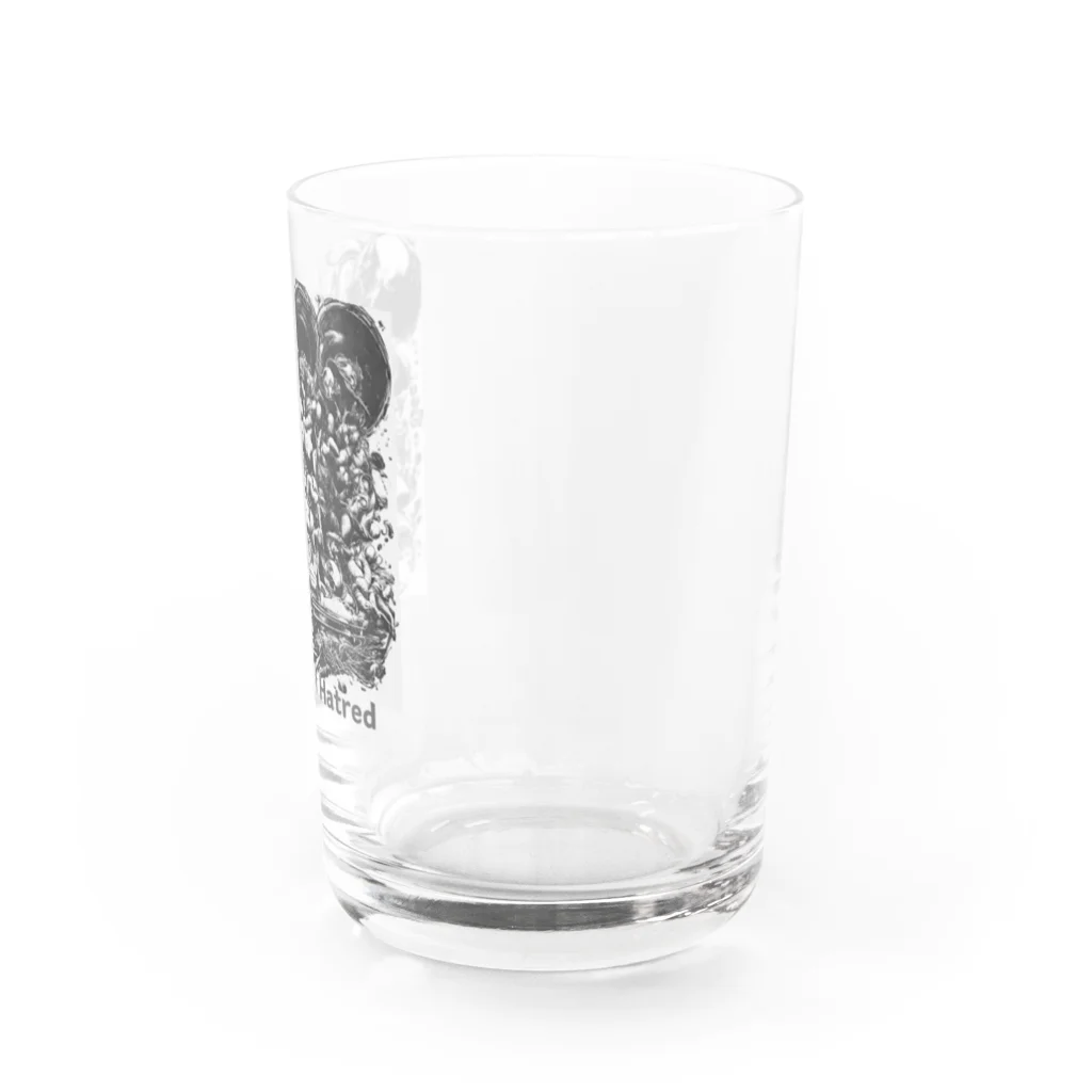 yumekauのA World of Hatred Water Glass :right