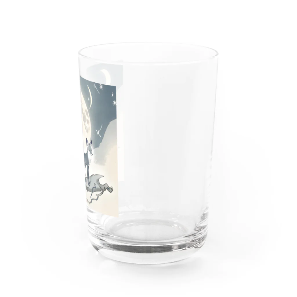 bigbamboofamilyの月と黒狐　その三 Water Glass :right