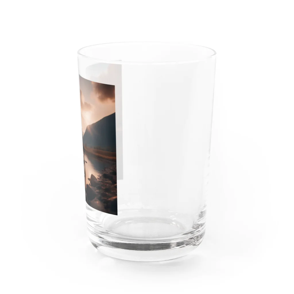 ryo-Tの釣りをする親子 Water Glass :right