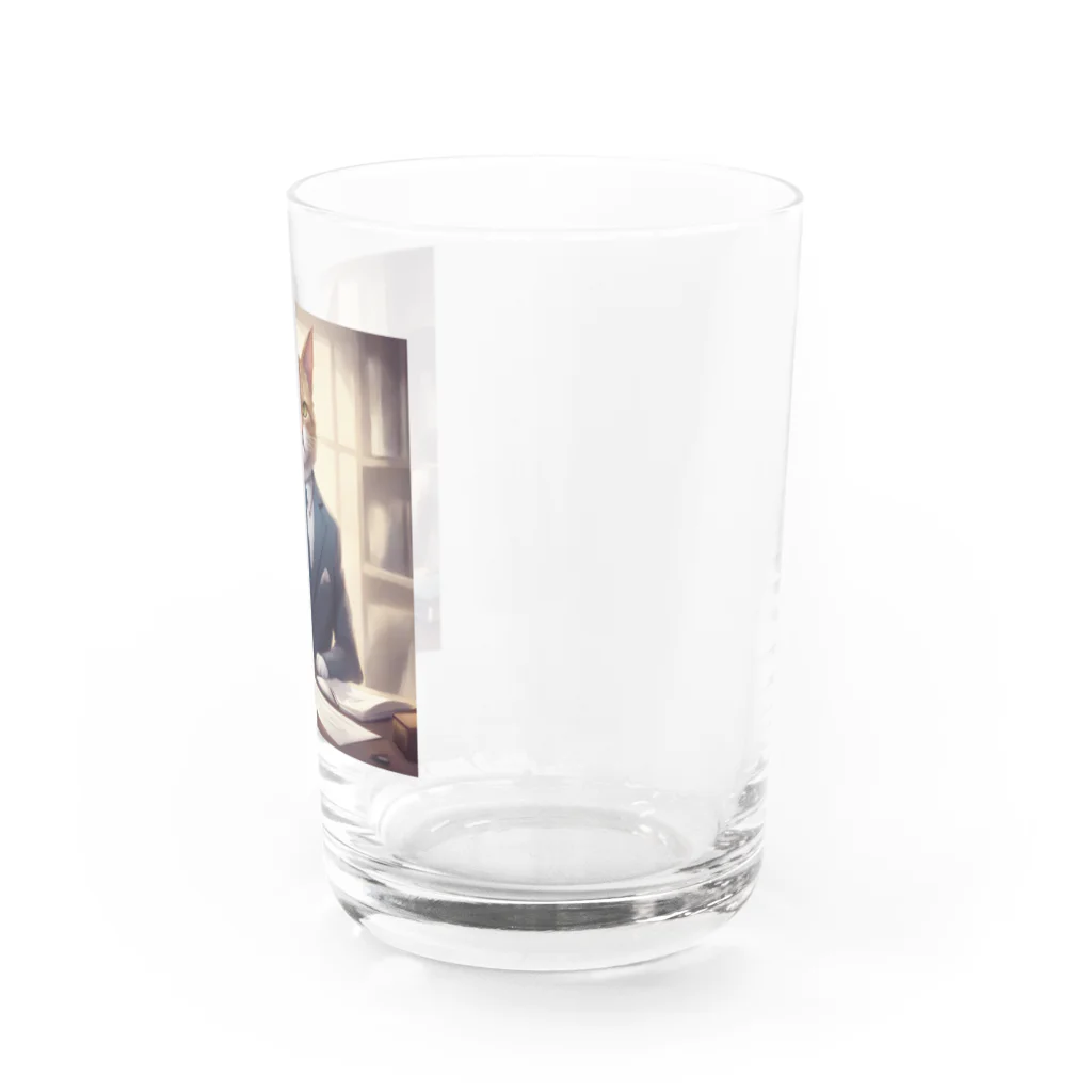 ネコ社長のネコ社長７代目 Water Glass :right