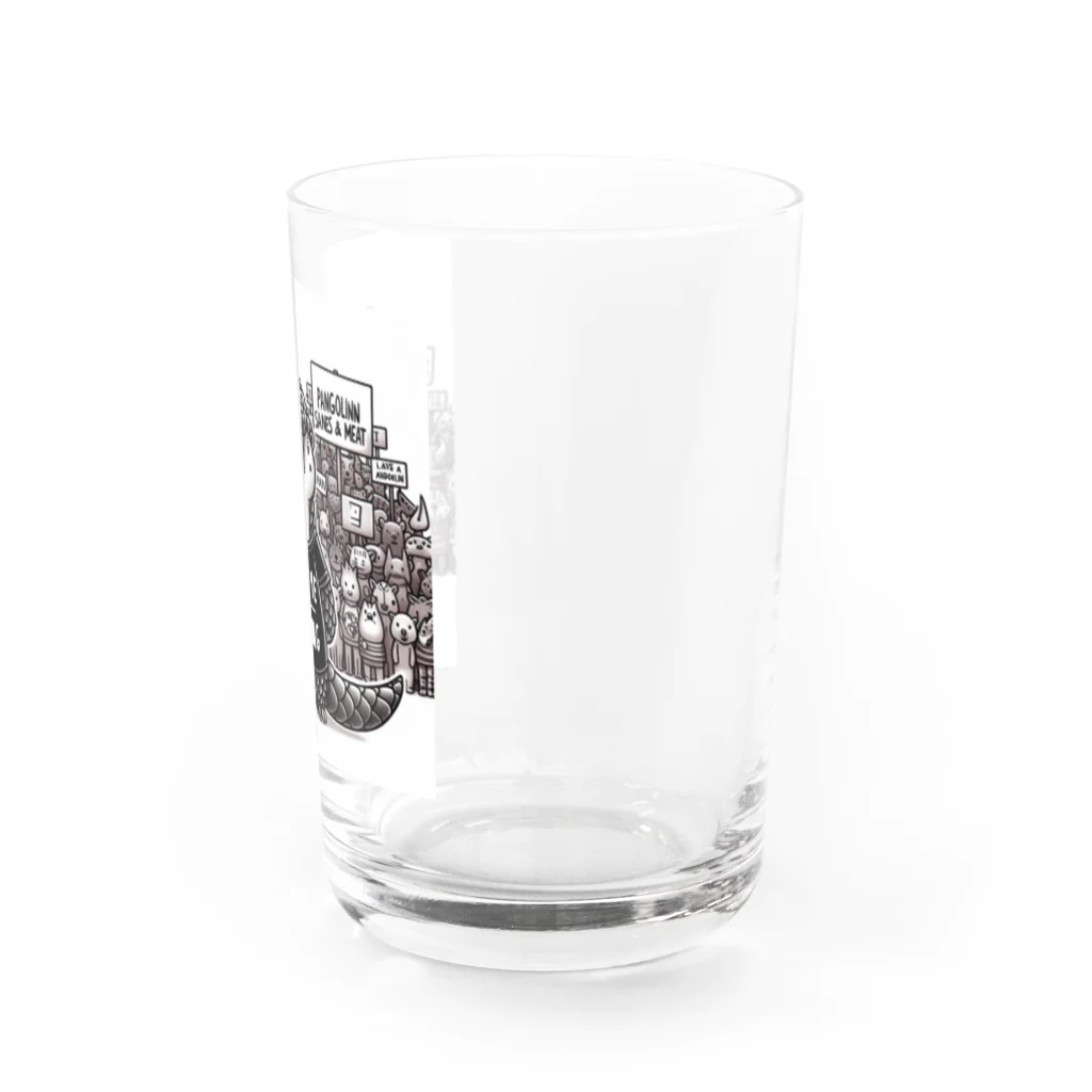 STOP POACHNGのPANGOLIN（センザンコウ） Water Glass :right