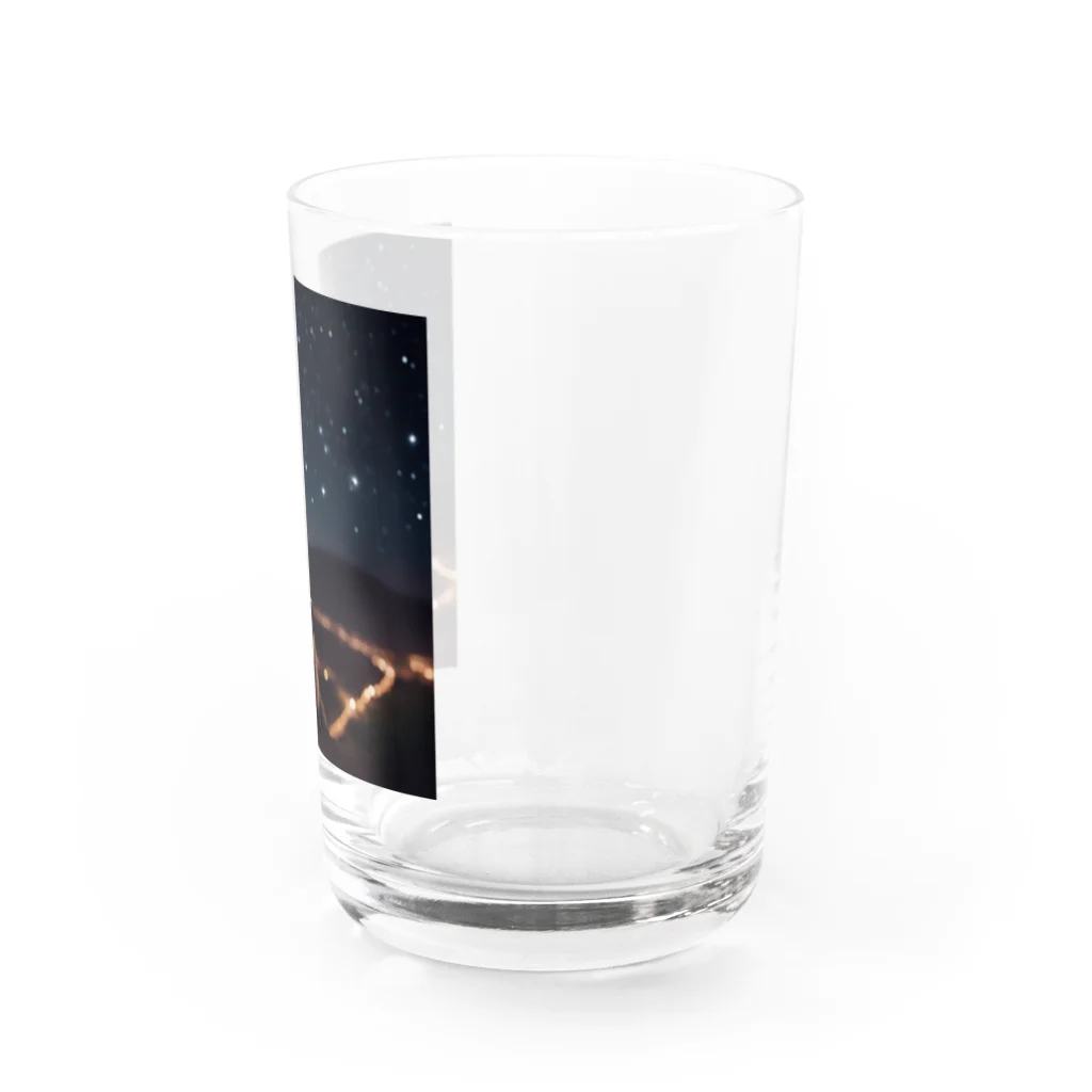 araiguma_shopの星を眺めているアライグマ Water Glass :right