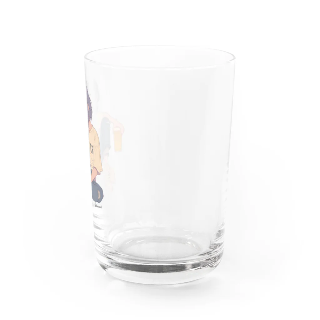 ビール姐さんのねむ子 Water Glass :right