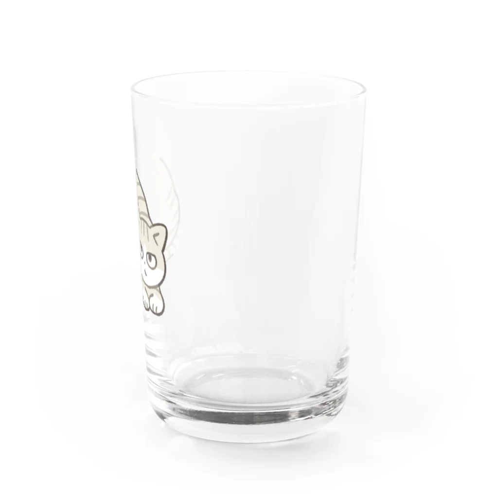 猫屋カエデのキジ白猫 Water Glass :right