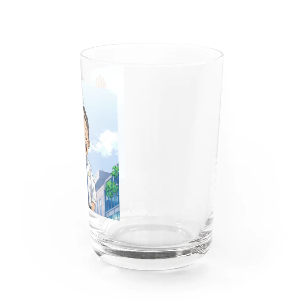 なお（ｻﾗﾘｰﾏﾝ）＠AI使って情報発信中の寝グセ？＠サラリーマン Water Glass :right