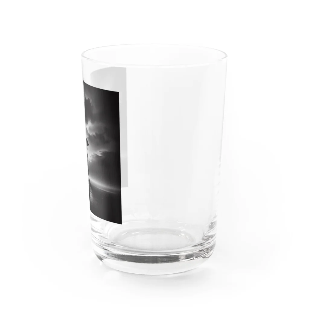 たこ焼きの傘を差す男 Water Glass :right