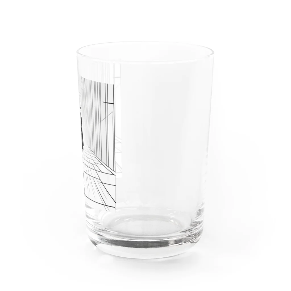 tanukidaifukuの歩く人 Water Glass :right