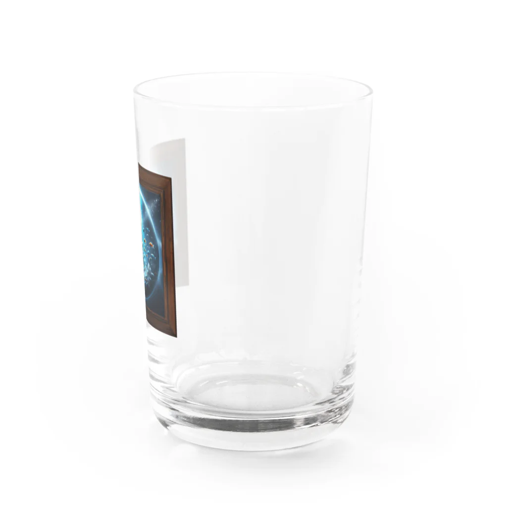 ひよこ豆★堂の月見る魚 Water Glass :right