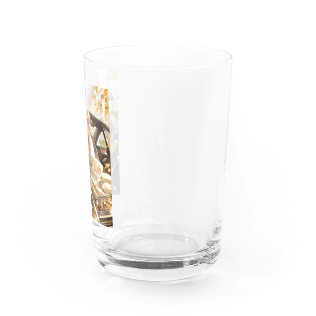 AQUAMETAVERSEのゴールドオープンカー sanae 2074 Water Glass :right