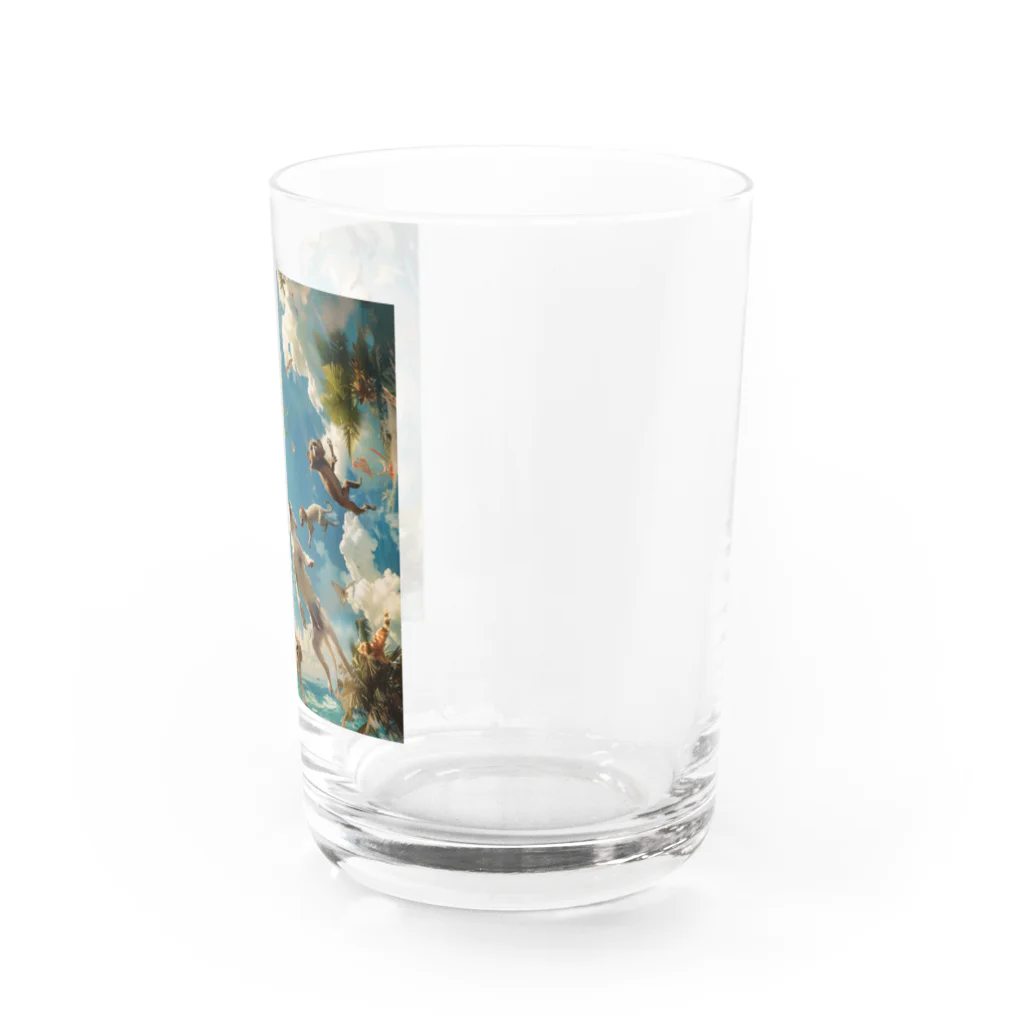 AQUAMETAVERSEのワンちゃんたちのパラダイス アメジスト 2846 Water Glass :right