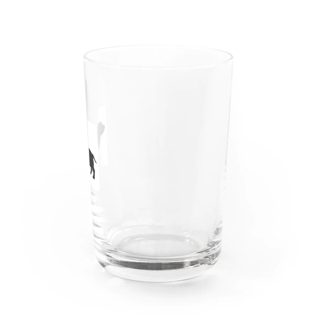 suzuri2024のミニチュアダックス Water Glass :right