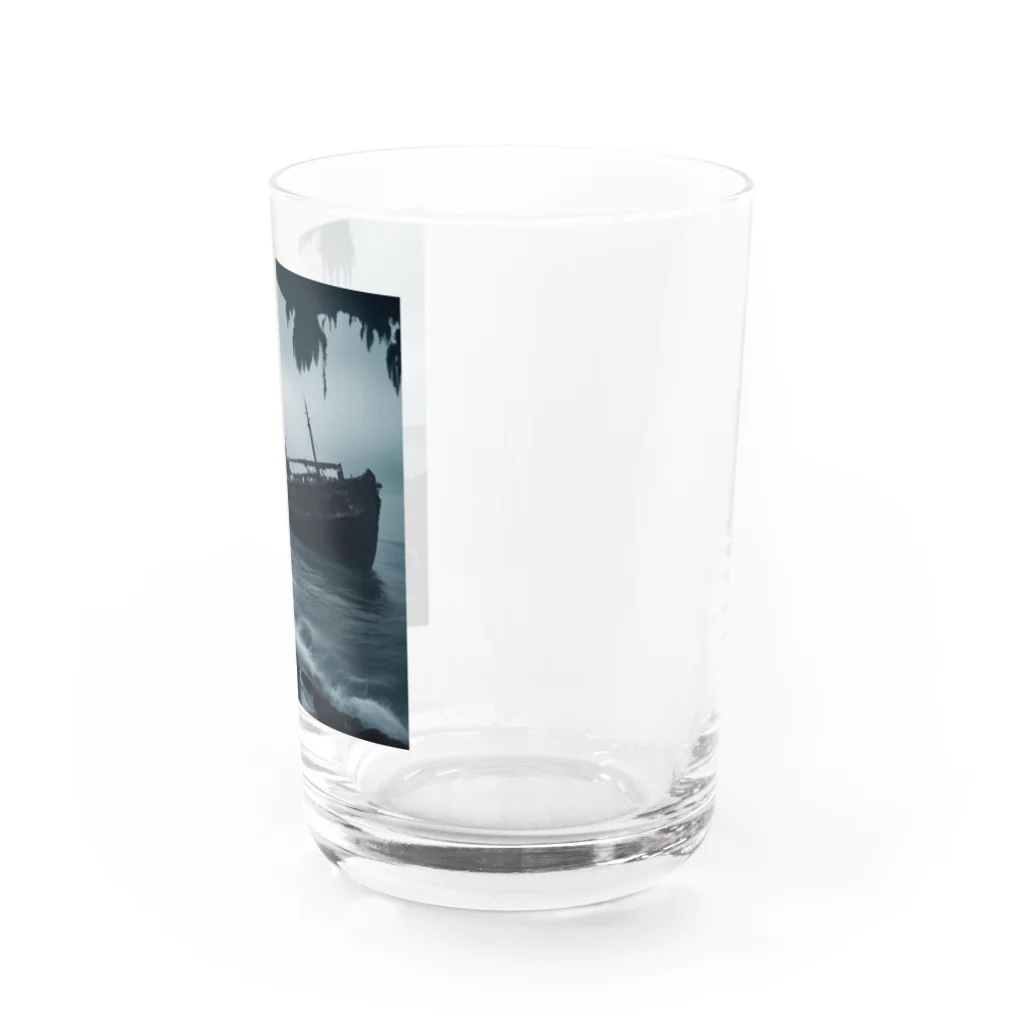 Dark Fの暗黒の海に浮かぶ腐敗した船の墓場 Water Glass :right