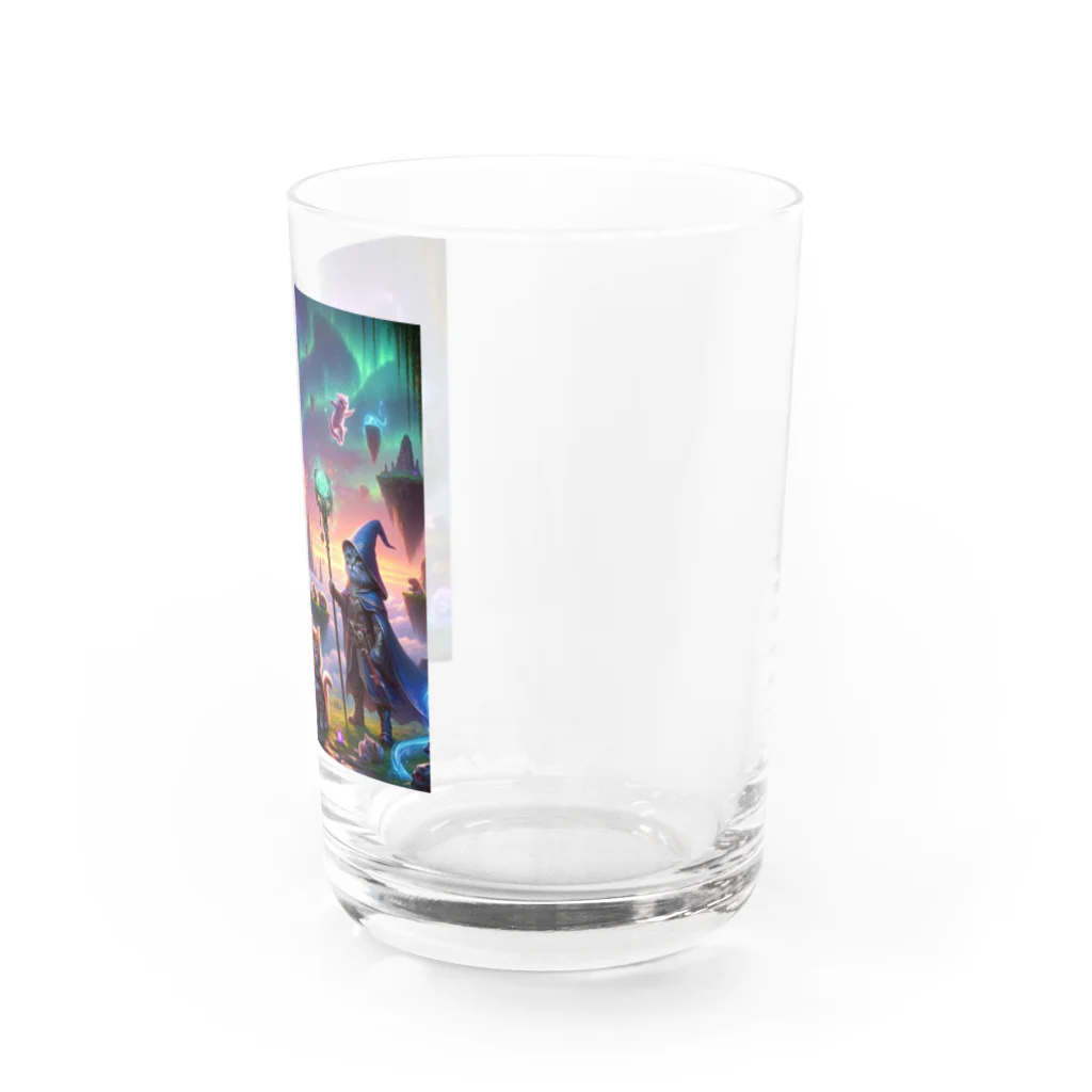 katohkouchiの勇気の子猫たちと魔法の戦い Water Glass :right