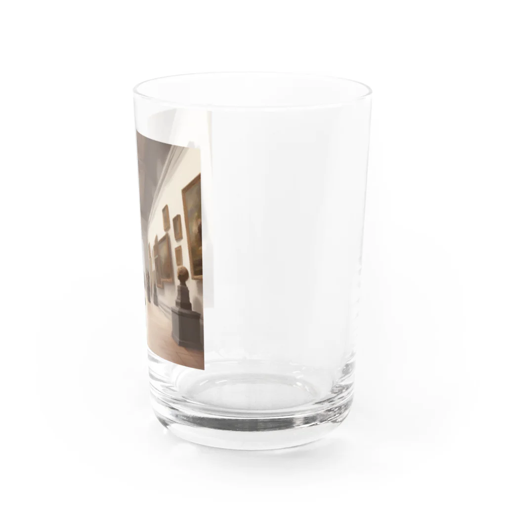 こにこの美術館を歩く女の子 Water Glass :right