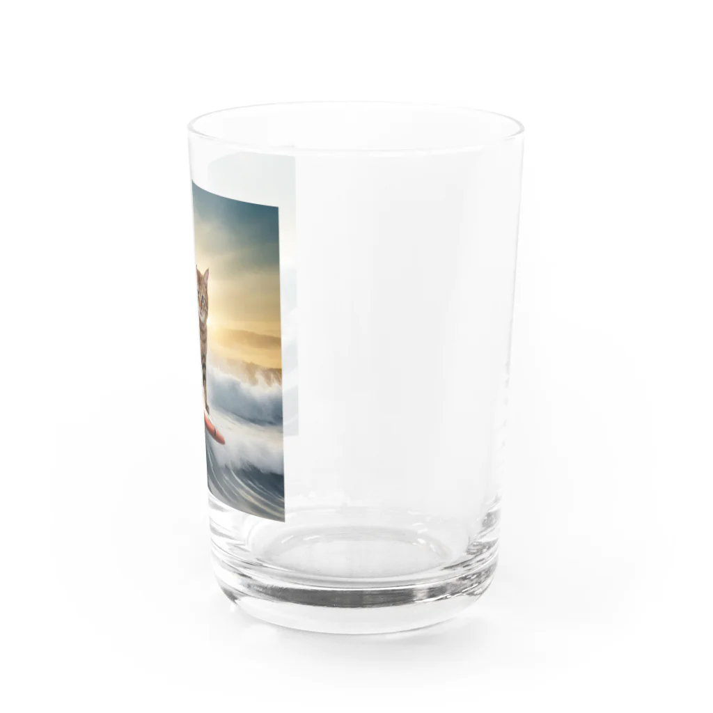 suguru12の波乗りキャット Water Glass :right