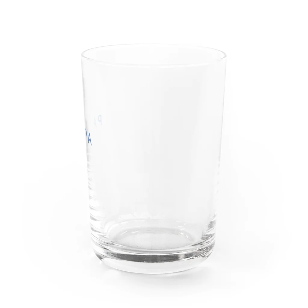 moiのPAPA（ブルー） Water Glass :right