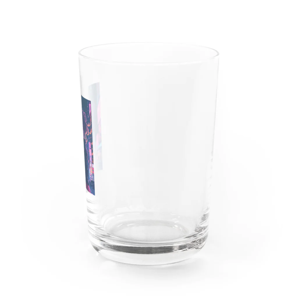 suke-maruruのサイバーガール Water Glass :right