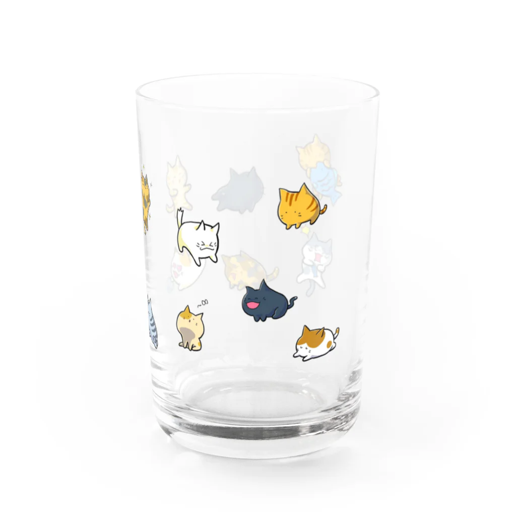 もふもふ堂の猫たちの集会 Water Glass :right