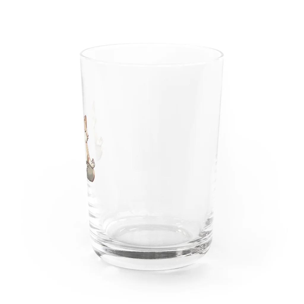 きなこのショップのさとり世代のネコ Water Glass :right