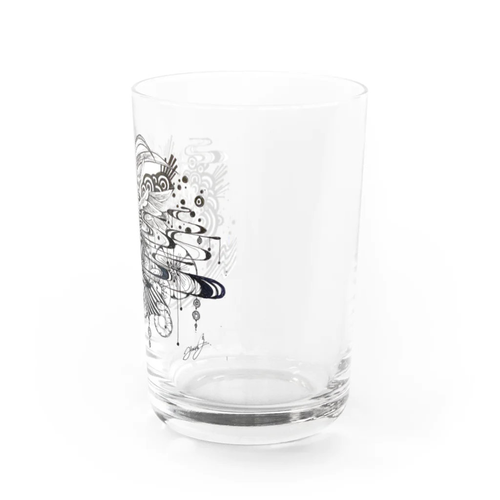 はるアトリエ🎨のおしゃれな鷹 Water Glass :right