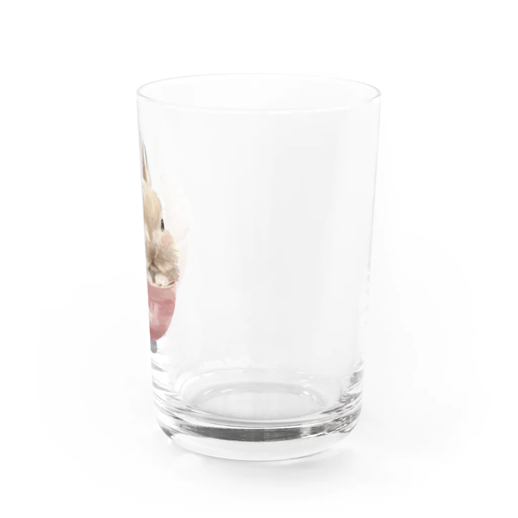 うさぎのうみちゃんねるショップのPets for You作品〜お茶わんうみ（赤ちゃんVer.） Water Glass :right