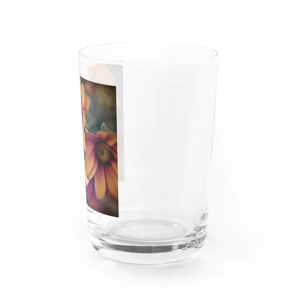 rocco48のフラワーパワーグラフィック Water Glass :right
