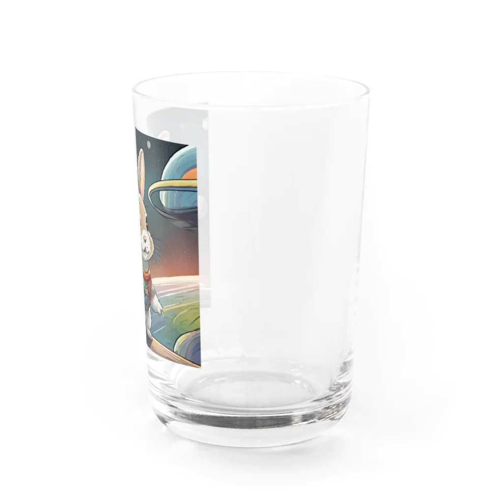 うさぎやの宇宙を旅するうさぎ2 Water Glass :right