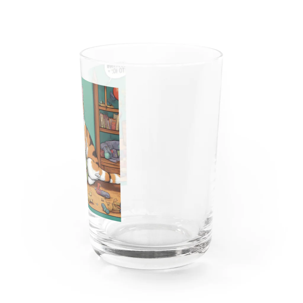 syuvaの遊んでるにゃんこ Water Glass :right