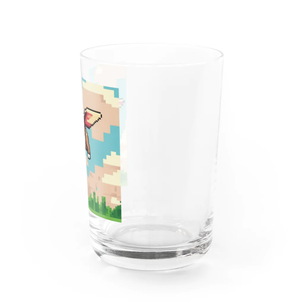 barisukaの空を飛ぶブルドッグ Water Glass :right