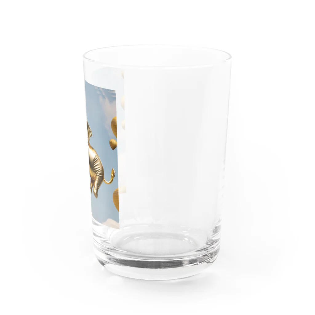 Youji0の空飛ぶ黄金の象 Water Glass :right