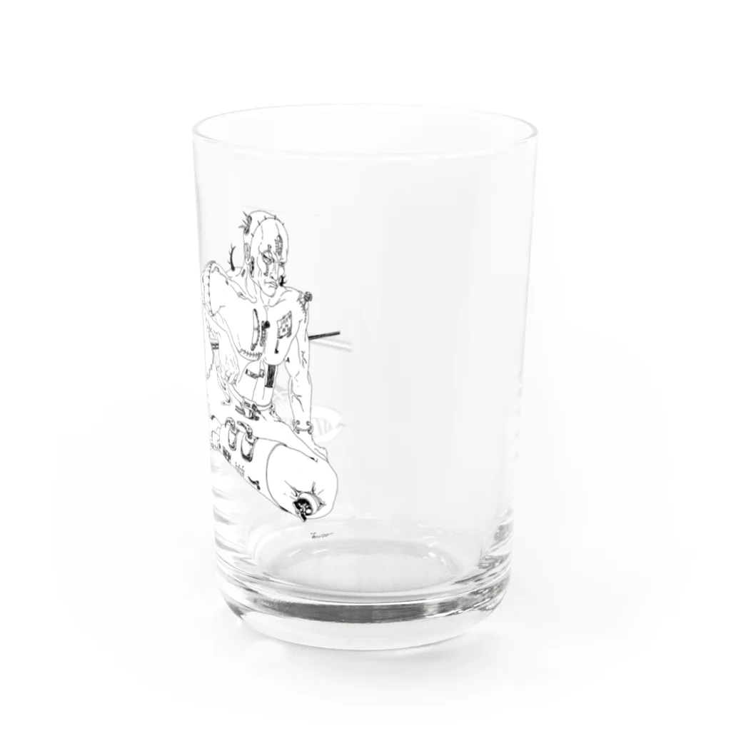 T_Bandyの待機してる男 Water Glass :right