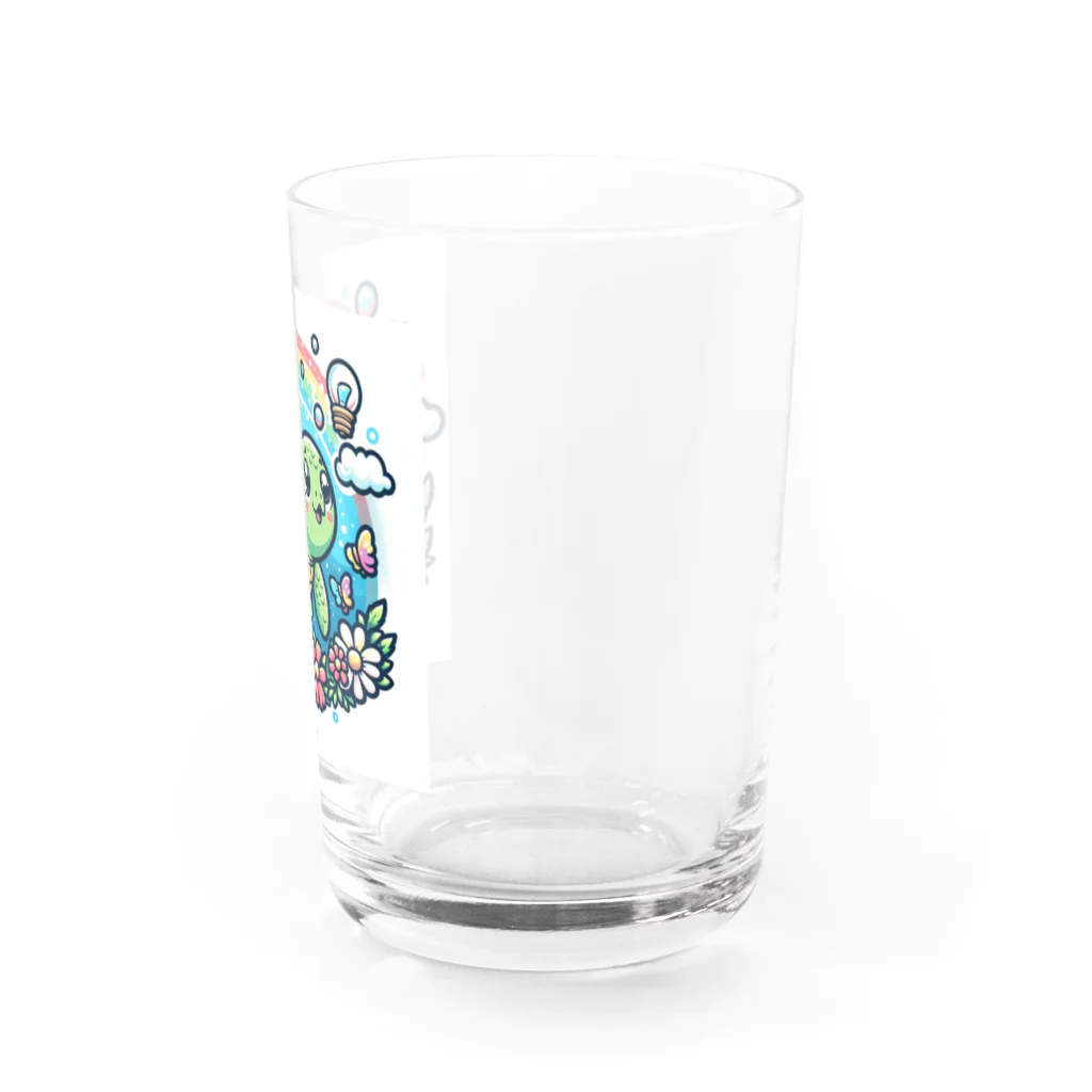 toto444のかわいいカメ Water Glass :right