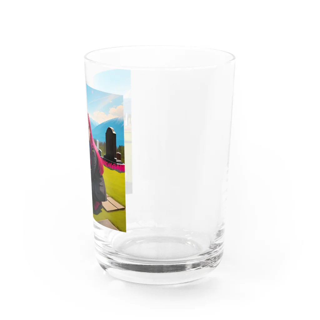 yoogin2345のお墓参りの美女 Water Glass :right