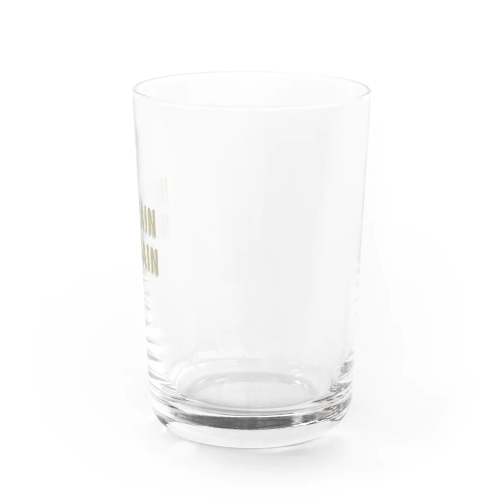 muscle_0419の痛みがなければ成果がない Water Glass :right