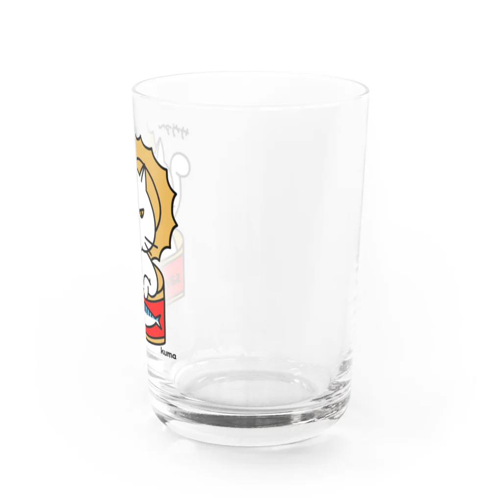 mkumakumaのサヴァ缶招きにゃんこ Water Glass :right