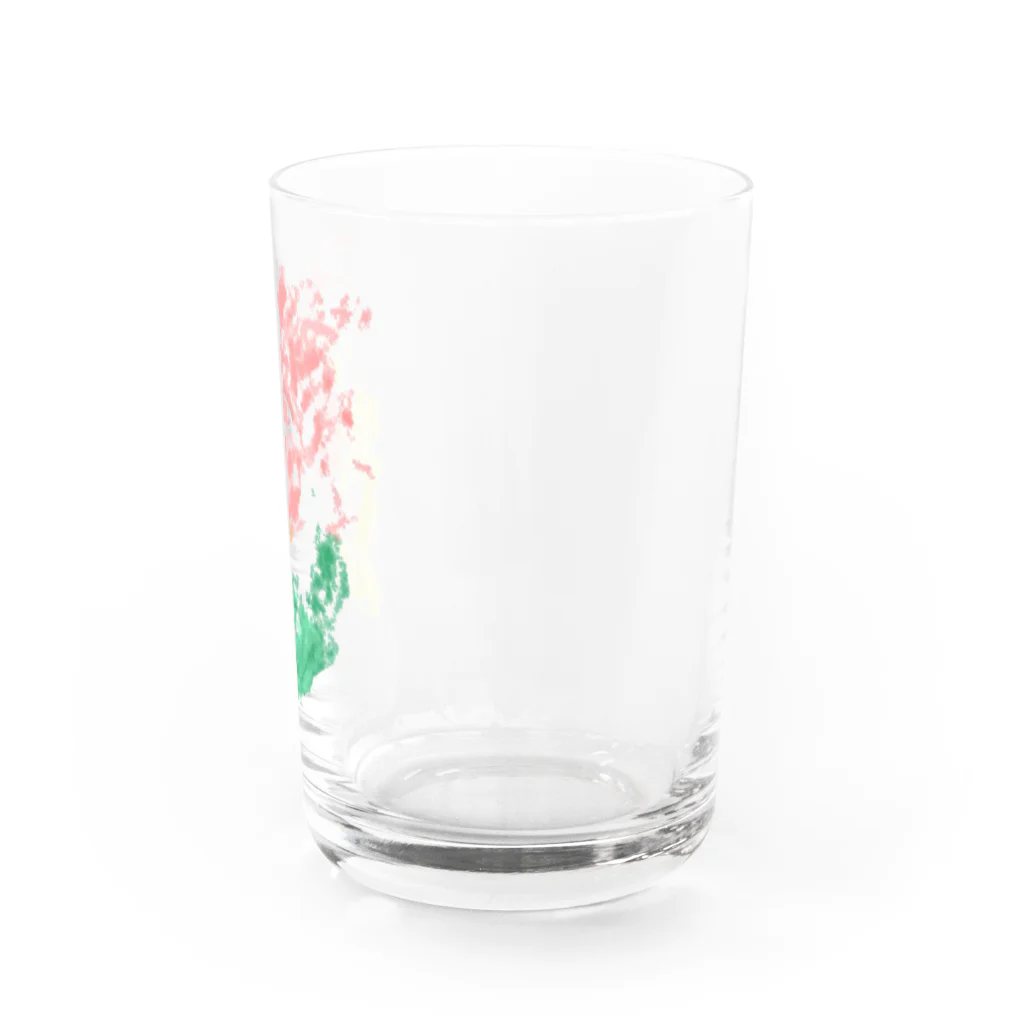 ヒヨドリ派のFake rabbit image Water Glass :right