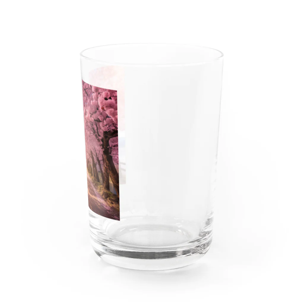 AQUAMETAVERSEの桜並木　なでしこ1478 Water Glass :right