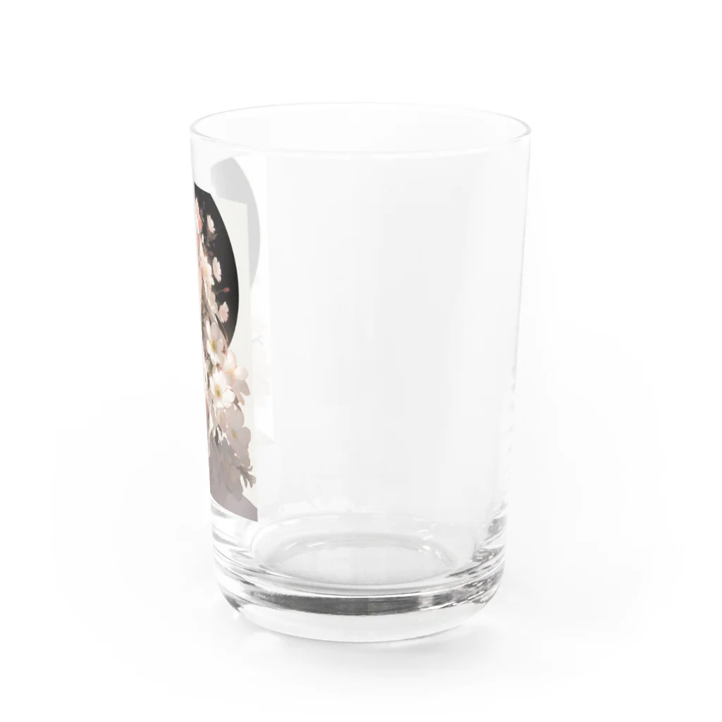 AQUAMETAVERSEの女性と白い花　なでしこ1478 Water Glass :right